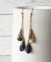 Load image into Gallery viewer, Double Agate Drop Earring
