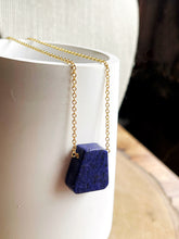 Load image into Gallery viewer, Lapis Trapezoid Necklace
