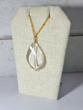 Load image into Gallery viewer, Curved Crystal Quartz Necklace
