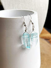 Load image into Gallery viewer, Blue Quartz Point Earrings
