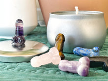 Load image into Gallery viewer, Penis Gemstone Stash Jar - Organic Soy Wax Candle
