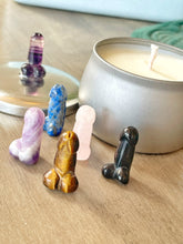 Load image into Gallery viewer, Penis Gemstone Stash Jar - Organic Soy Wax Candle
