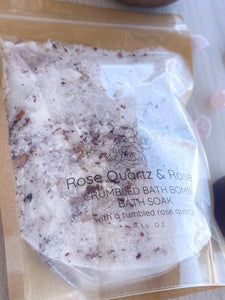 Rose & Rose Quartz Crumbled Bath Bomb Bath Soak