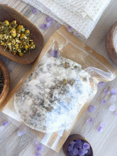 Load image into Gallery viewer, Amethyst &amp; Chamomile with Melatonin Crumbled Bath Bomb Bath Soak
