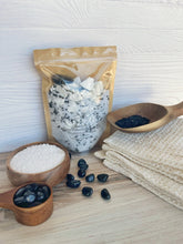 Load image into Gallery viewer, Obsidian &amp; Black Sea Salt Crumbled Bath Bomb Bath Soak
