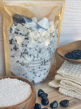 Load image into Gallery viewer, Obsidian &amp; Black Sea Salt Crumbled Bath Bomb Bath Soak
