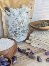 Load image into Gallery viewer, Amethyst &amp; Lavender Crumbled Bath Bomb Bath Soak
