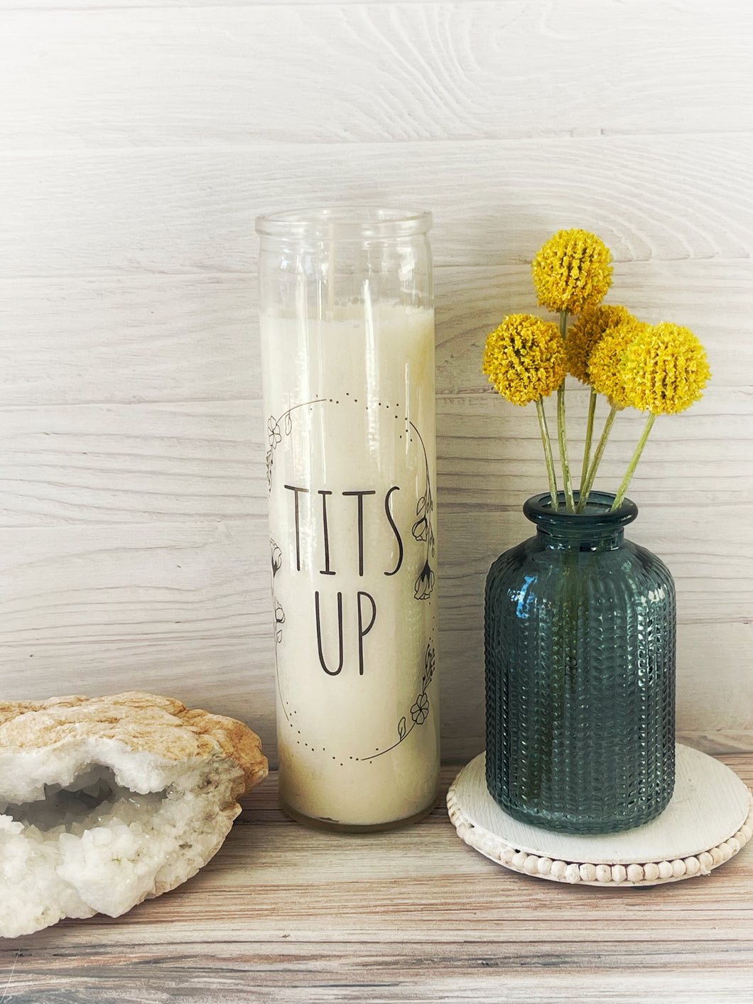 Tits Up Prayer Candle