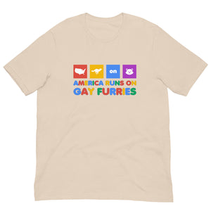 American Runs on Gay Furries Unisex T-shirt