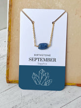 Load image into Gallery viewer, Birthstone Necklace - December - Blue Topaz
